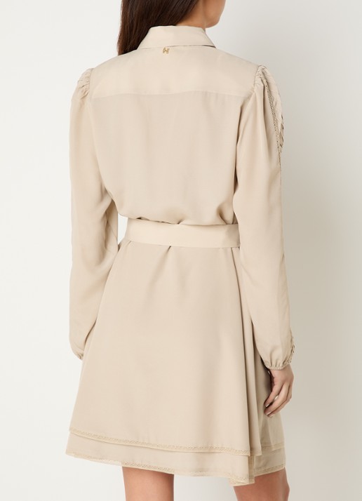 Fifth House Odell mini blousejurk - achterkant 3 beige