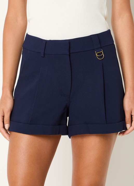 Fifth House Ozias high waist straight fit korte broek met steekzakken