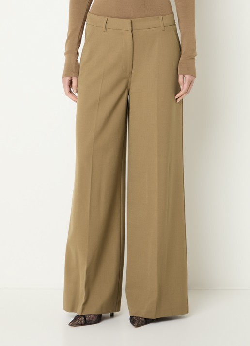 Fifth House Perri high waist wide fit pantalon met steekzakken