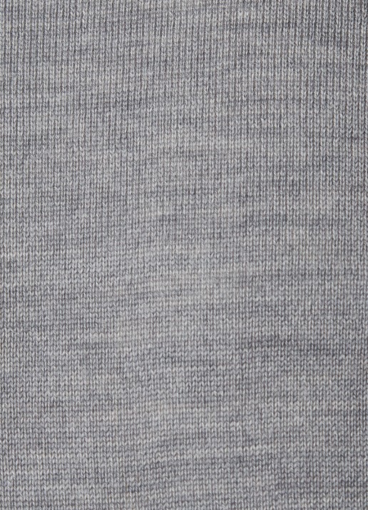 Filippa K Merino fijngebreide pullover met ronde hals - detail 2 lichtgrijs
