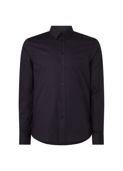 Filippa K Regular fit overhemd met stretch - voorkant 2 blauw