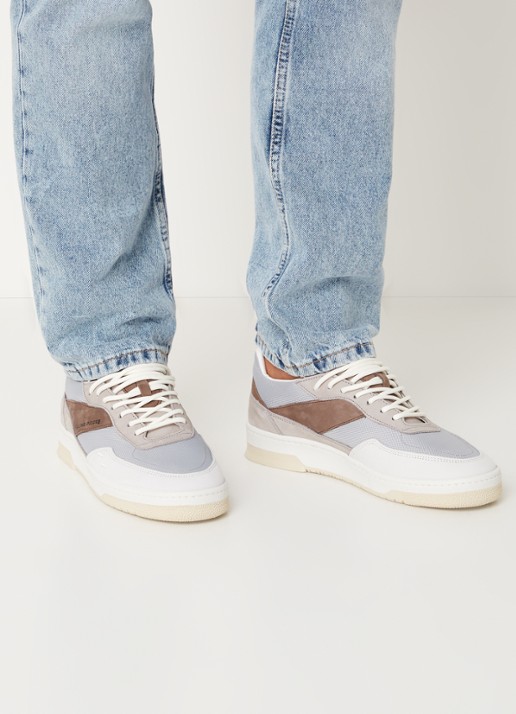 Filling Pieces Ace Spin sneaker met suède details - voorkant 2 grijs