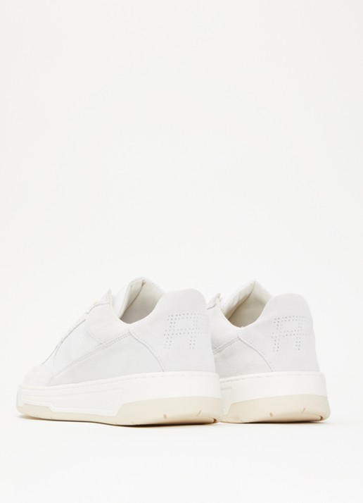 Filling Pieces Cruiser Neat sneaker van suède met details van leer - achterkant gebroken wit