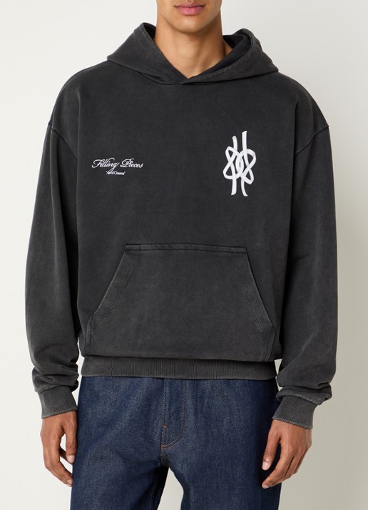 Filling Pieces Film Strip hoodie met logoborduring en backprint - achterkant 5 zwart