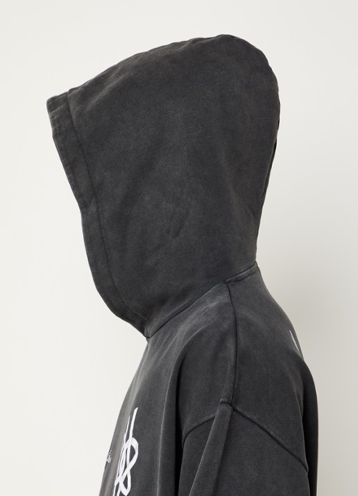 Filling Pieces Film Strip hoodie met logoborduring en backprint - detail 4 zwart