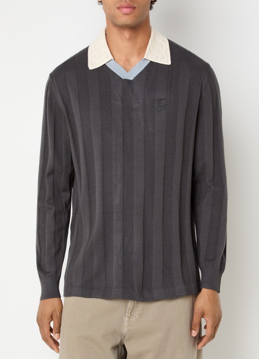 Filling Pieces Grofgebreide pullover met logo