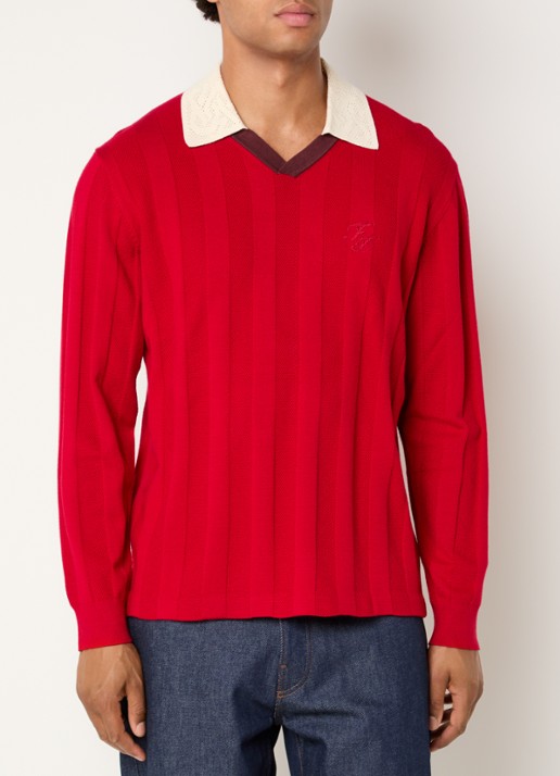 Filling Pieces Grofgebreide pullover met logo
