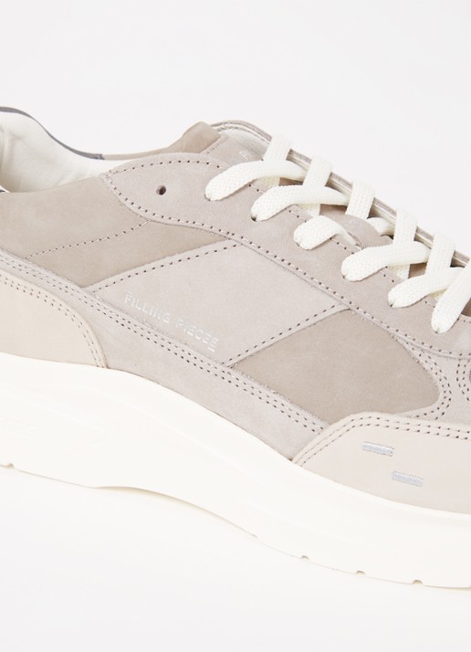 Filling Pieces Jet Runner sneaker van nubuck - detail 6 lichtgrijs