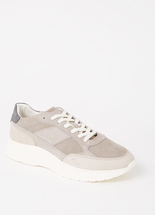 Filling Pieces Jet Runner sneaker van nubuck - voorkant lichtgrijs