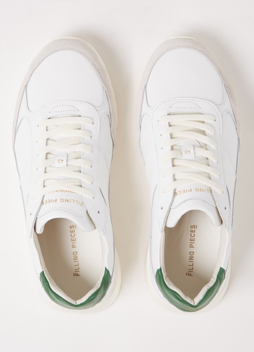Filling Pieces Jet sneaker van leer  - detail 3 wit