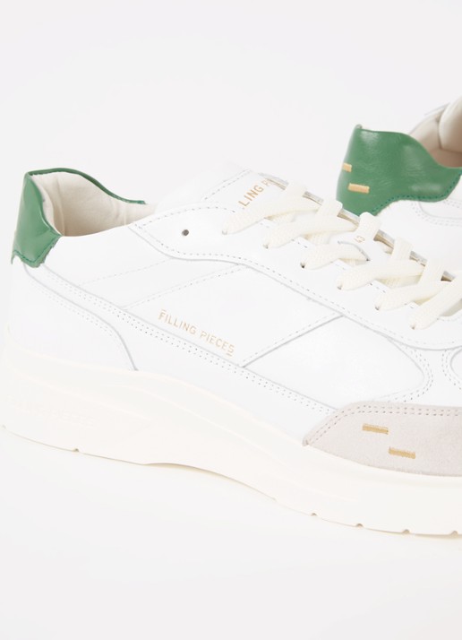 Filling Pieces Jet sneaker van leer  - detail 4 wit