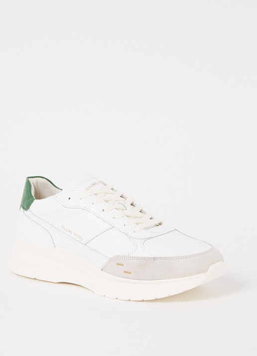 Filling Pieces Jet sneaker van leer  - voorkant 6 wit