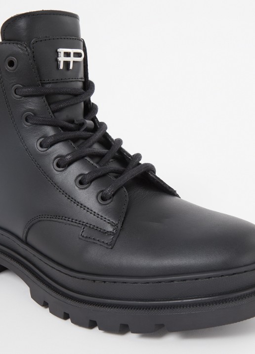 Filling Pieces Josh veterboot van leer - detail 5 zwart