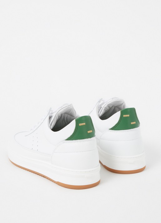 Filling Pieces Low Top Bianco sneaker van leer - detail 4 wit