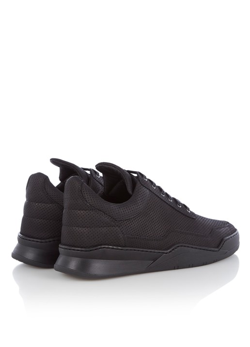 Filling Pieces Low Top Ghost Microlane sneaker van nubuck - detail 2 zwart