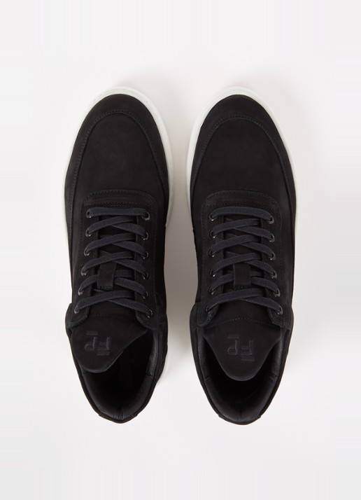 Filling Pieces Low Top Ripple sneaker van nubuck  - detail 5 zwart