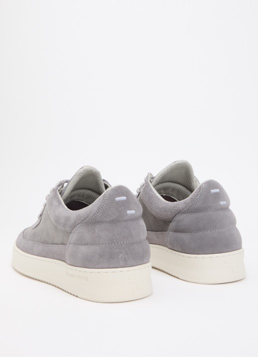 Filling Pieces Low Top sneaker van suède - achterkant grijs
