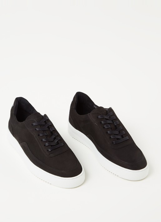 Filling Pieces Mondo 2.0 Ripple sneaker van nubuck - detail 4 zwart