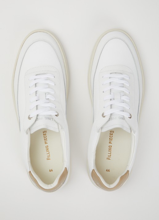Filling Pieces Mondo Crumbs sneaker van leer - detail 5 wit