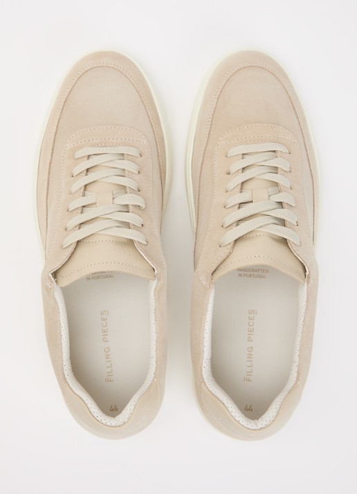 Filling Pieces Mondo Float sneaker van suède - detail 4 beige