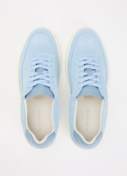 Filling Pieces Mondo Float sneaker van suède - detail 3 blauw