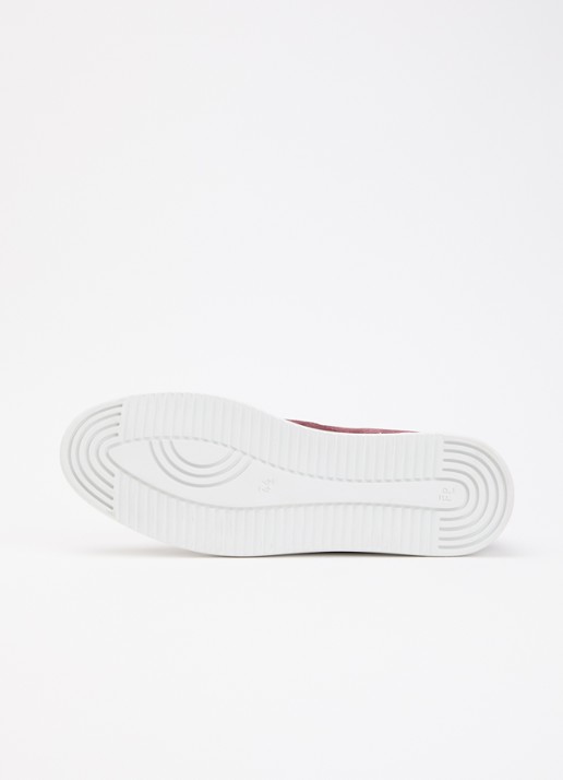 Filling Pieces Mondo Perforated sneaker van suède - detail 4 bordeauxrood