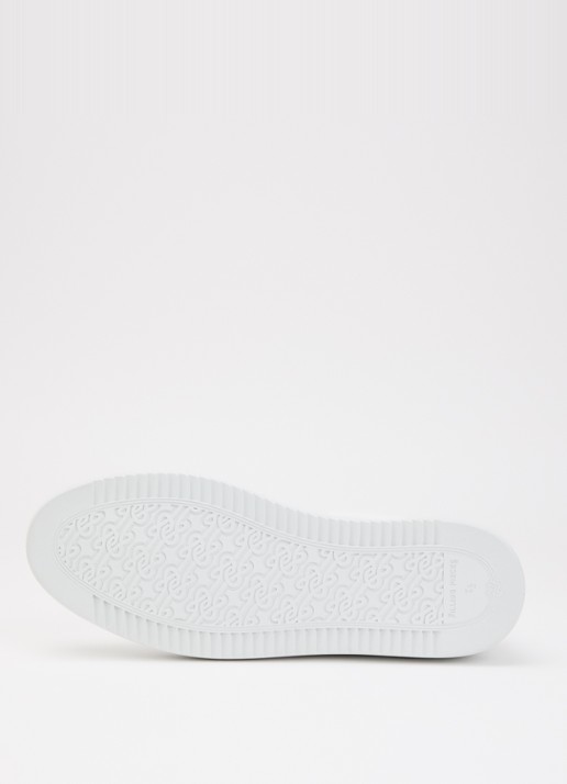 Filling Pieces Mondo Seamless sneaker van leer  - detail 4 wit