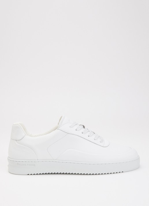 Filling Pieces Mondo Seamless sneaker van leer  - voorkant wit