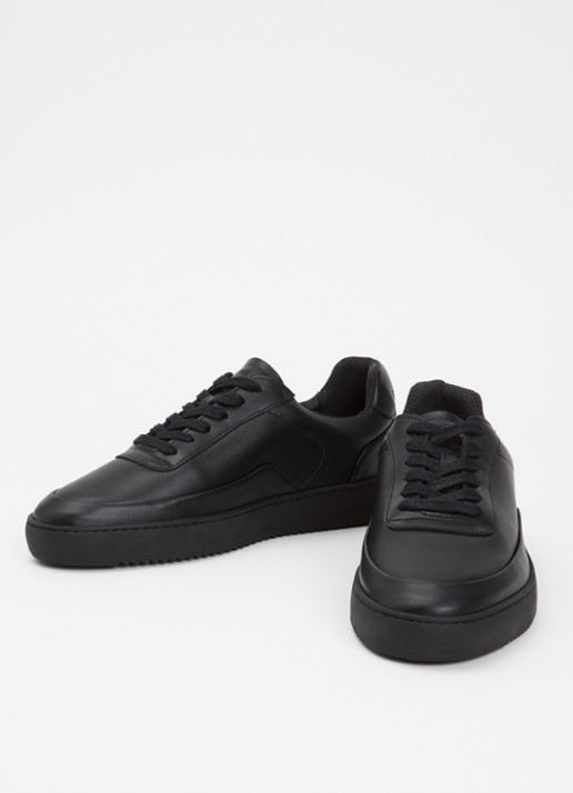 Filling Pieces Mondo Seamless sneaker van leer  - detail 2 zwart