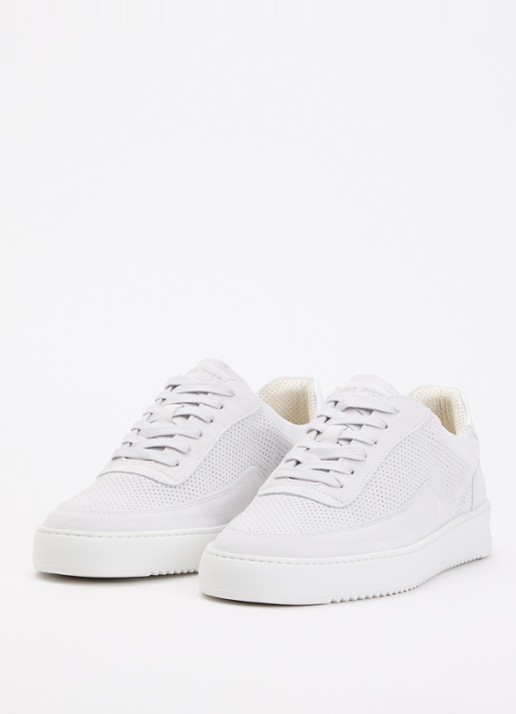 Filling Pieces Mondo sneaker van suède  - detail 3 wit