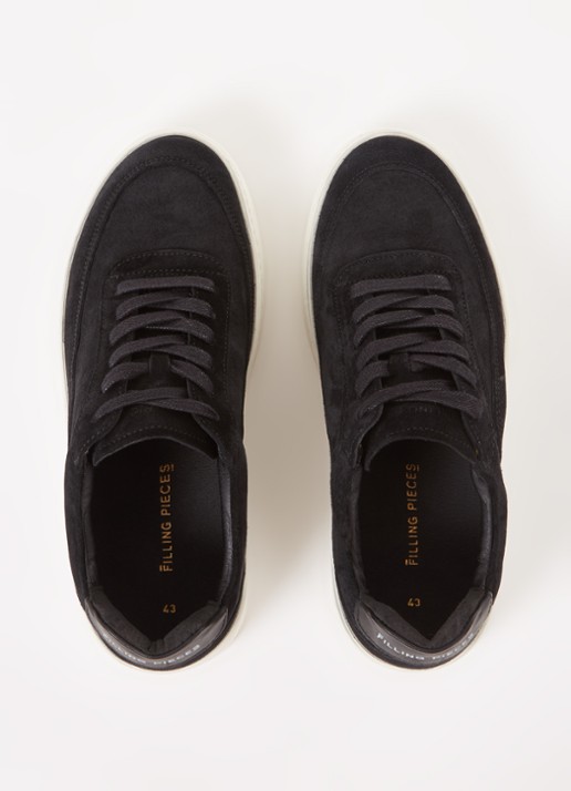 Filling Pieces Mondo  sneaker van suède  - detail 3 zwart