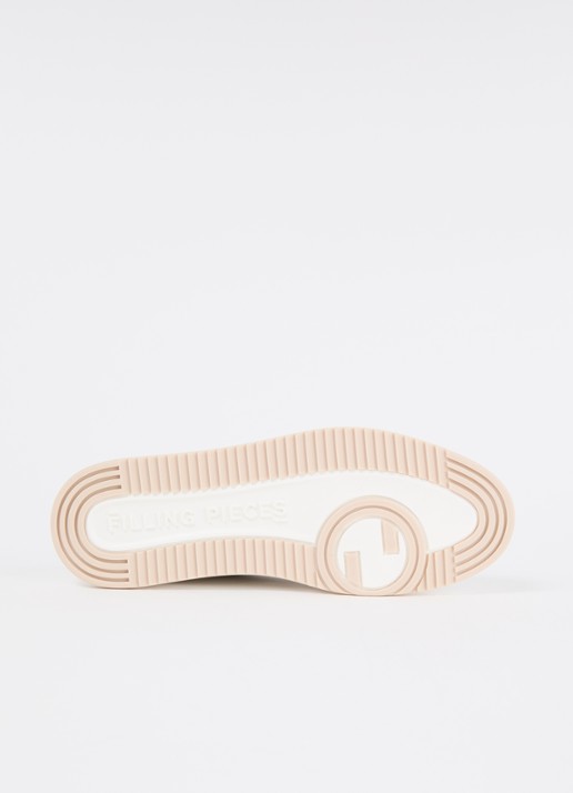Filling Pieces Mondo Tech Crumbs sneaker van leer - detail 3 gebroken wit