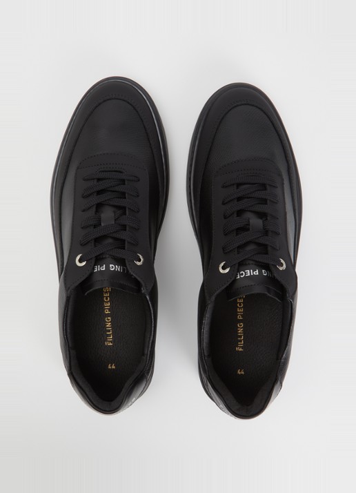 Filling Pieces Mondo Tech Crumbs sneaker van leer - detail 4 zwart
