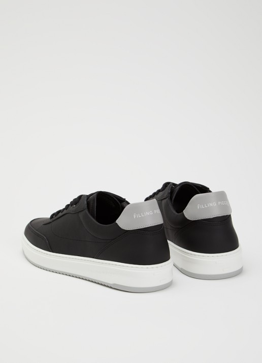 Filling Pieces Mondo Trim sneaker van leer - achterkant zwart