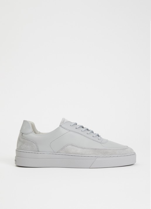 Filling Pieces Mondo Viera sneaker van leer met suède details - voorkant 5 grijs