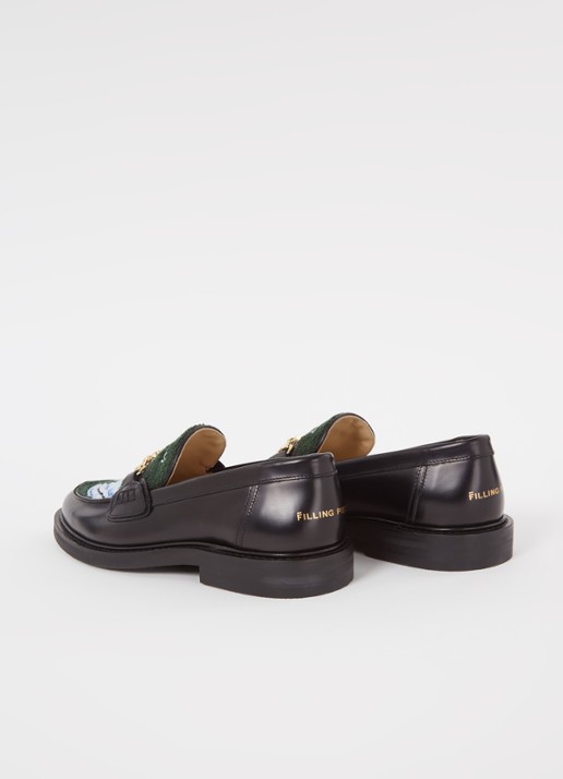 Filling Pieces Polido Microbes loafer van leer met print  - detail 2 zwart