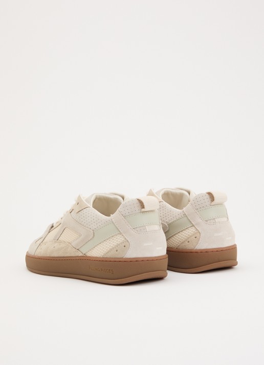 Filling Pieces Prism Peak sneaker van leer met details van suède - achterkant 5 beige