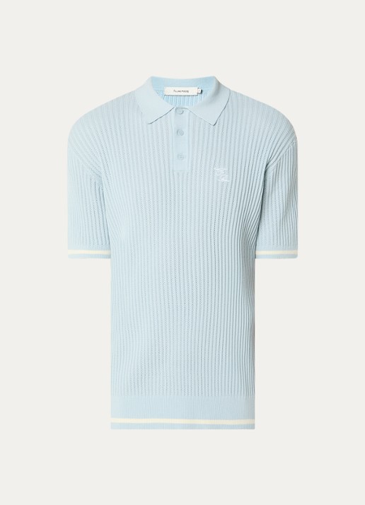 Filling Pieces Regular fit polo met logoborduring