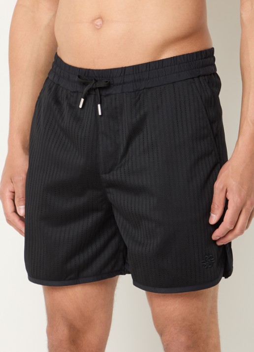 Filling Pieces Resort straight fit korte broek met logoborduring