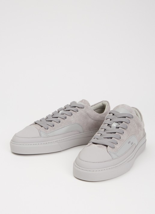 Filling Pieces Riviera Fuzz sneaker van suède - detail grijs