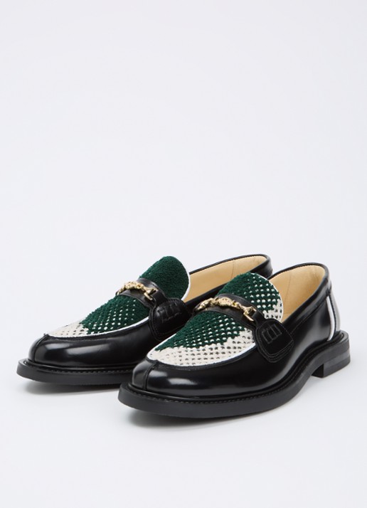 Filling Pieces Rugby Degrade loafer van leer met horsebit  - detail 2 zwart