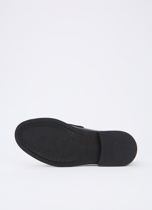 Filling Pieces Rugby Degrade loafer van leer met horsebit  - detail 4 zwart