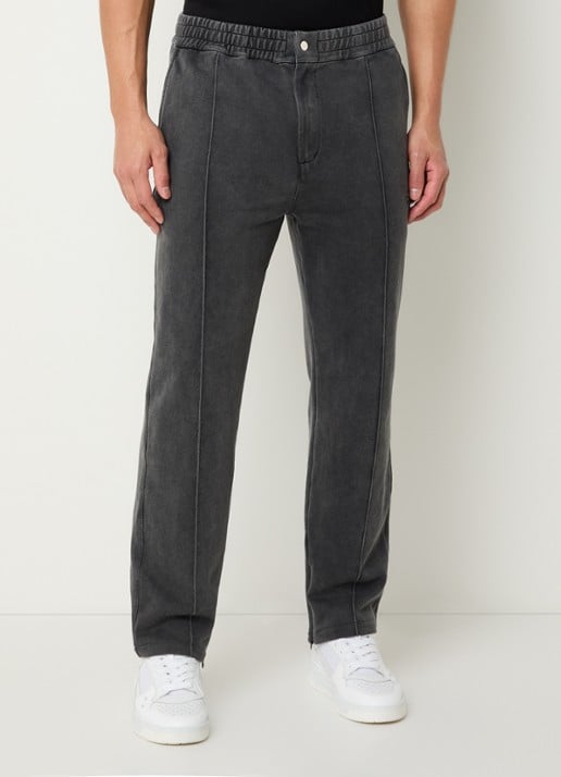 Filling Pieces Straight fit joggingsbroek met steekzakken