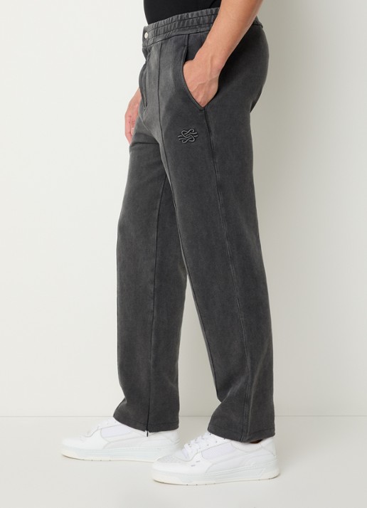 Filling Pieces Straight fit joggingsbroek met steekzakken - detail 4 antraciet