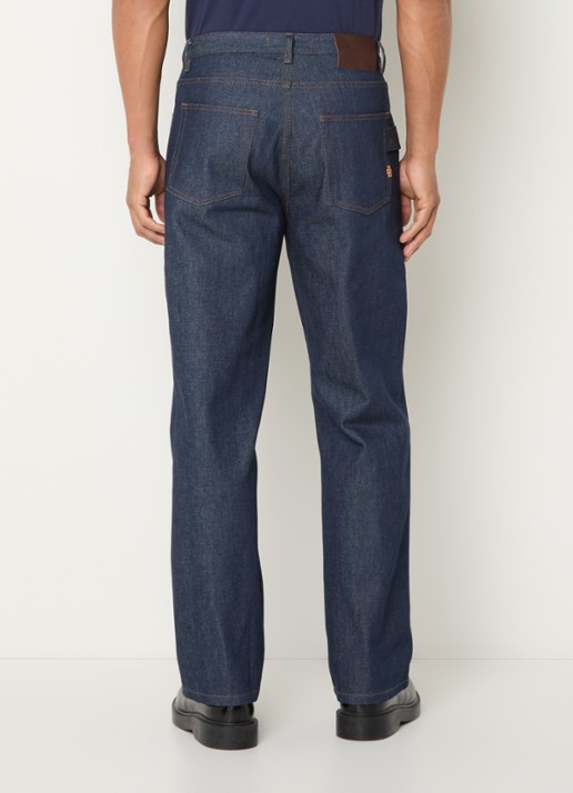 Filling Pieces Straight leg jeans met donkere wassing - achterkant 3 indigo
