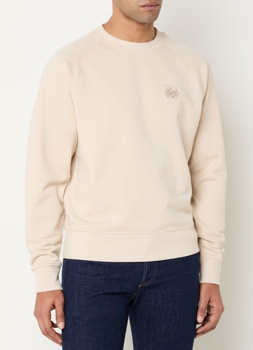 Filling Pieces Sweater met logoborduring