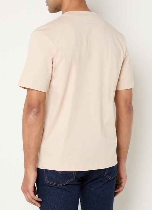 Filling Pieces T-shirt met logoborduring - achterkant 4 creme