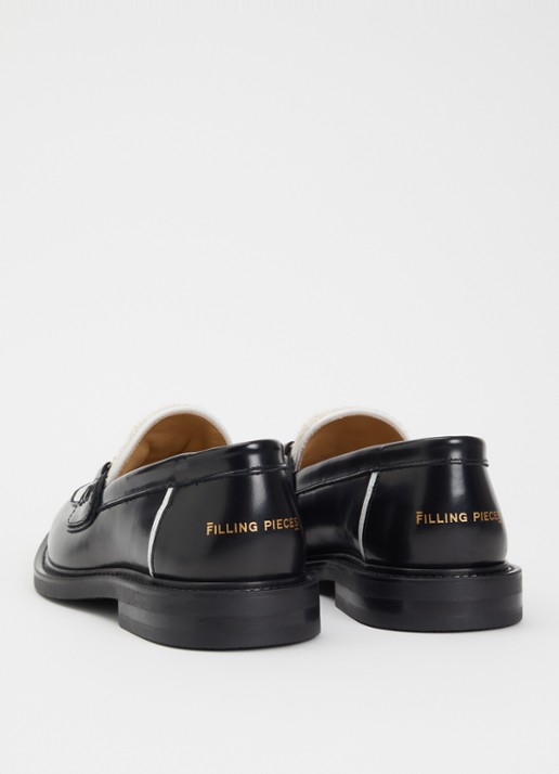 Filling Pieces Yellow Cab loafer van leer - achterkant 5 zwart