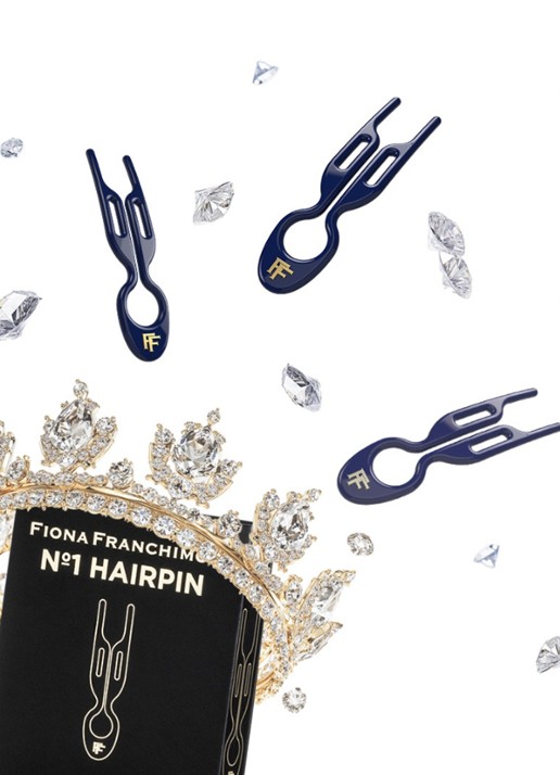 Fiona Franchimon 'Nº1 HAIRPIN | Royal Blue - haarpin set van 3 - detail 4 undefined