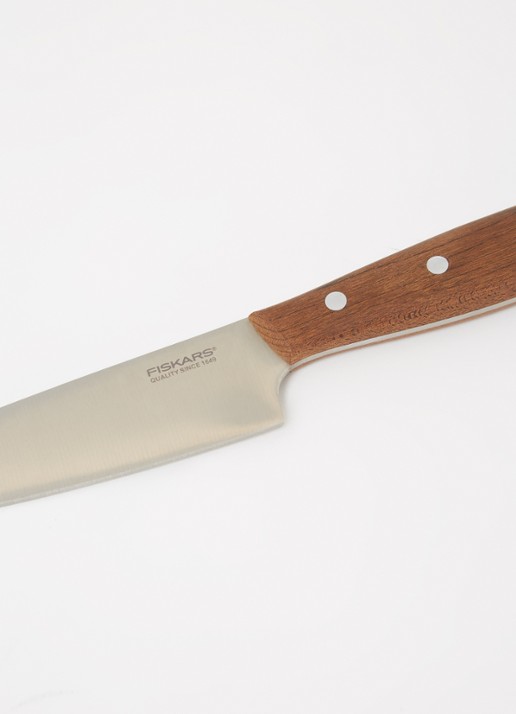 Fiskars Norr universeel mes 23,5 cm - voorkant 2 bruin